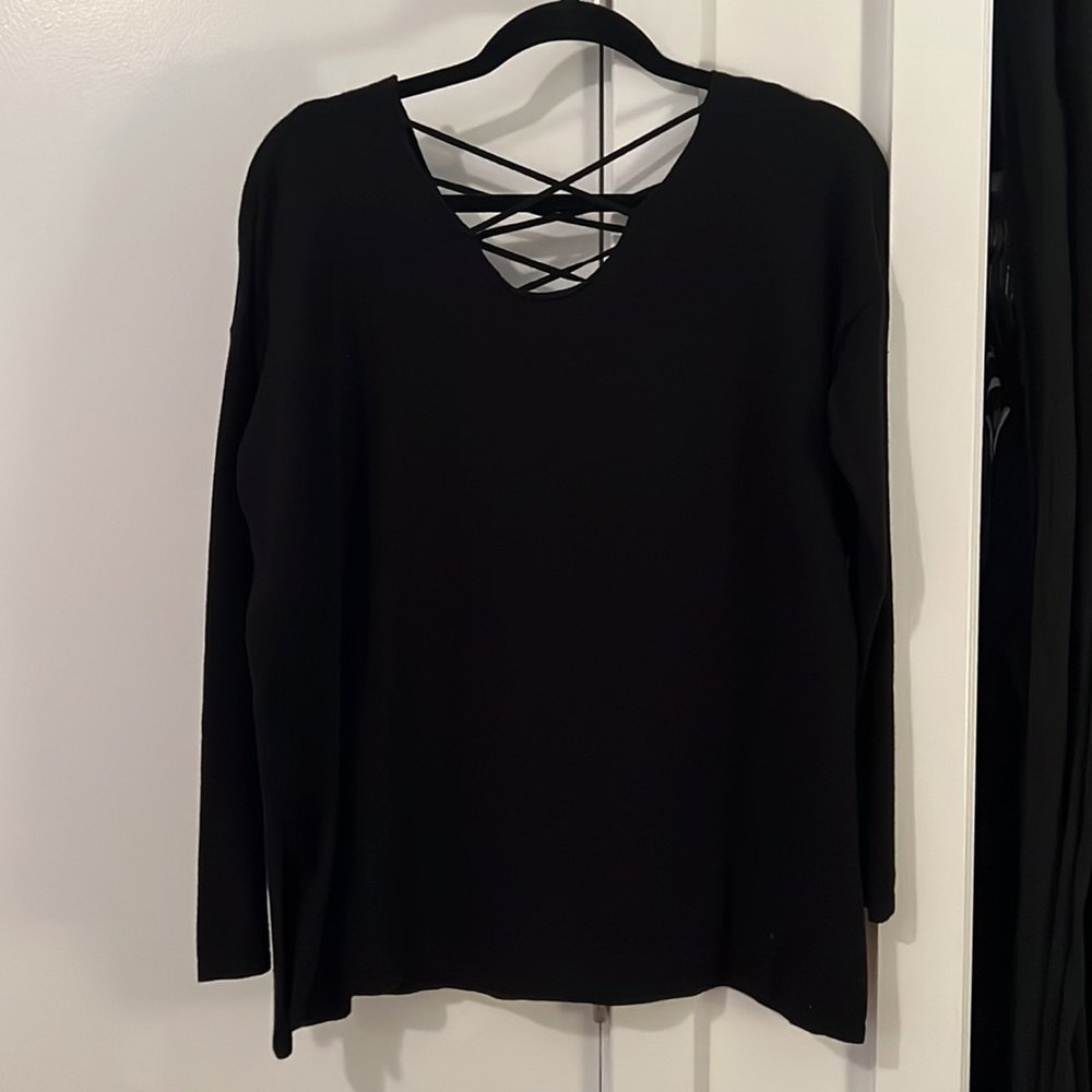 Silence + Noise Criss Cross Front And Back Black … - image 5